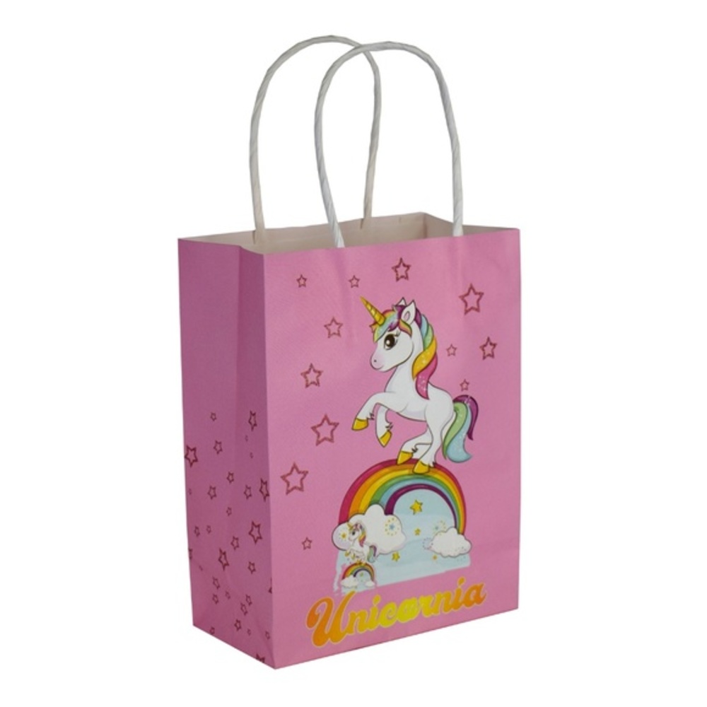 Unicorn Party Favor Paper Candy Gift Bags, 100 PCS